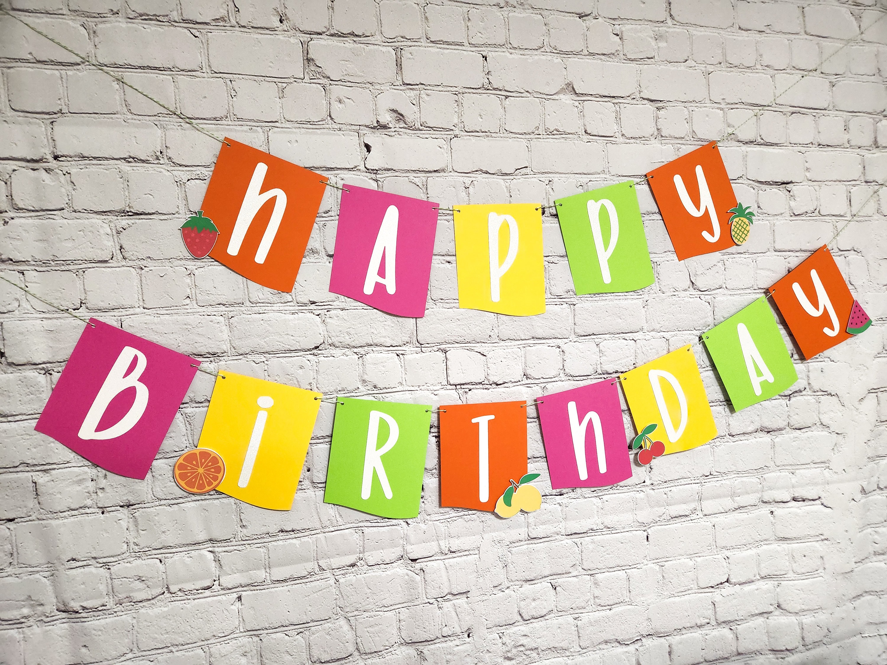 Tutti Frutti Happy Birthday Banner. Twotti Fruitti Party Decor. Two-tti Frutti Party Decor. Fruit Banner. Two Sweet Birthday. Twotti Fruity.
