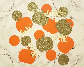 Little Pumpkin Confetti. Fall Pumpkin Confetti. Pumpkin First Birthday Party Decorations. Pumpkin Confetti. Little Pumpkin Party Decor.