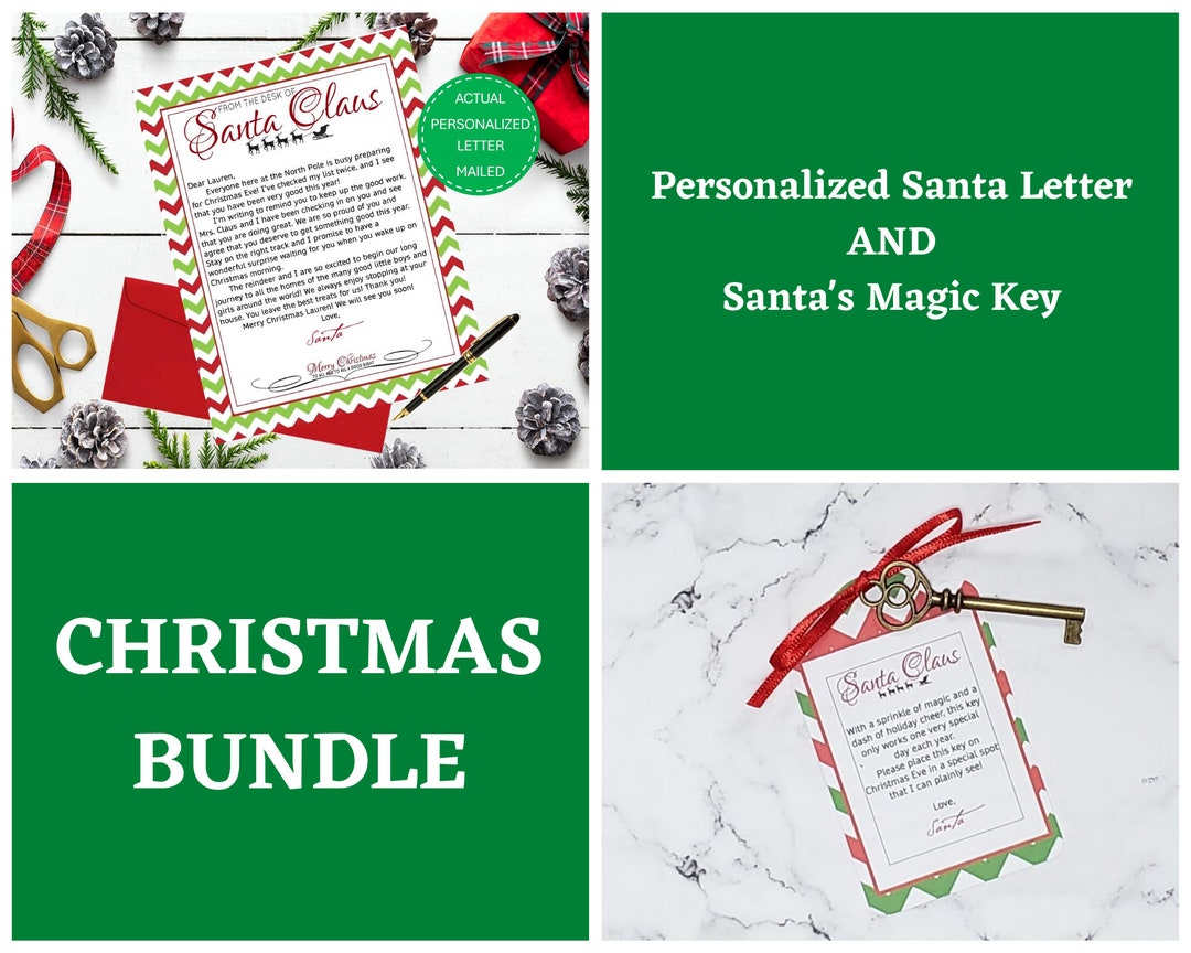 Personalized Santa Letter & Magic Key Bundle, Christmas Eve Box - Etsy
