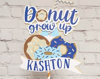 Donut Grow Up Cake Topper. Donut Cake Topper. Donut Birthday Decorations. Donut First Birthday. Donut Grow Up Decor. Sweet One. Two Sweet.