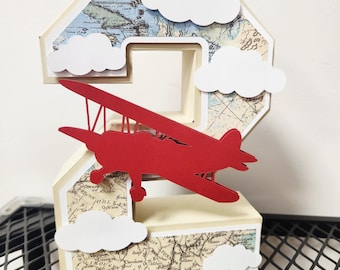 3d Time Flies Letter. Plane Party Decorations. Airplane Birthday Decor. Time Flies Centerpieces. Two Fly Theme. Time Flies Birthday. Vintage
