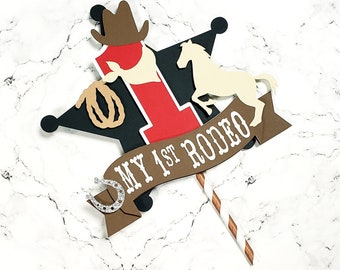 My First Rodeo Birthday. My First Rodeo Cake Topper. Cowboy Cake Topper. Western 1st Birthday. First Rodeo. Cowboy Birthday. Cowgirl Topper