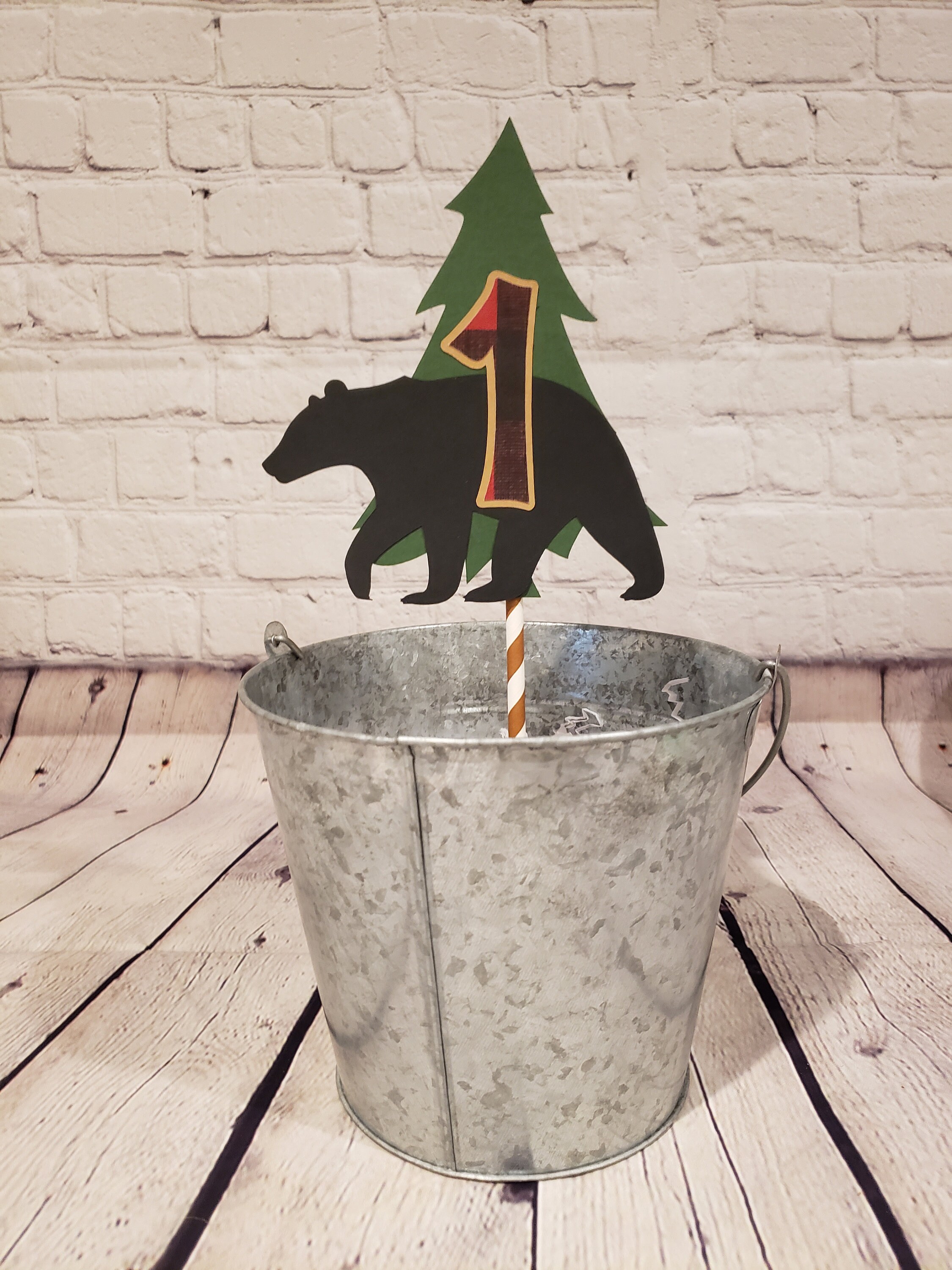POP Parties Woodland Reindeer 'ONE' Banner - Lumberjack 1st Birthday Party Decor, High Chair Banner - View #7
