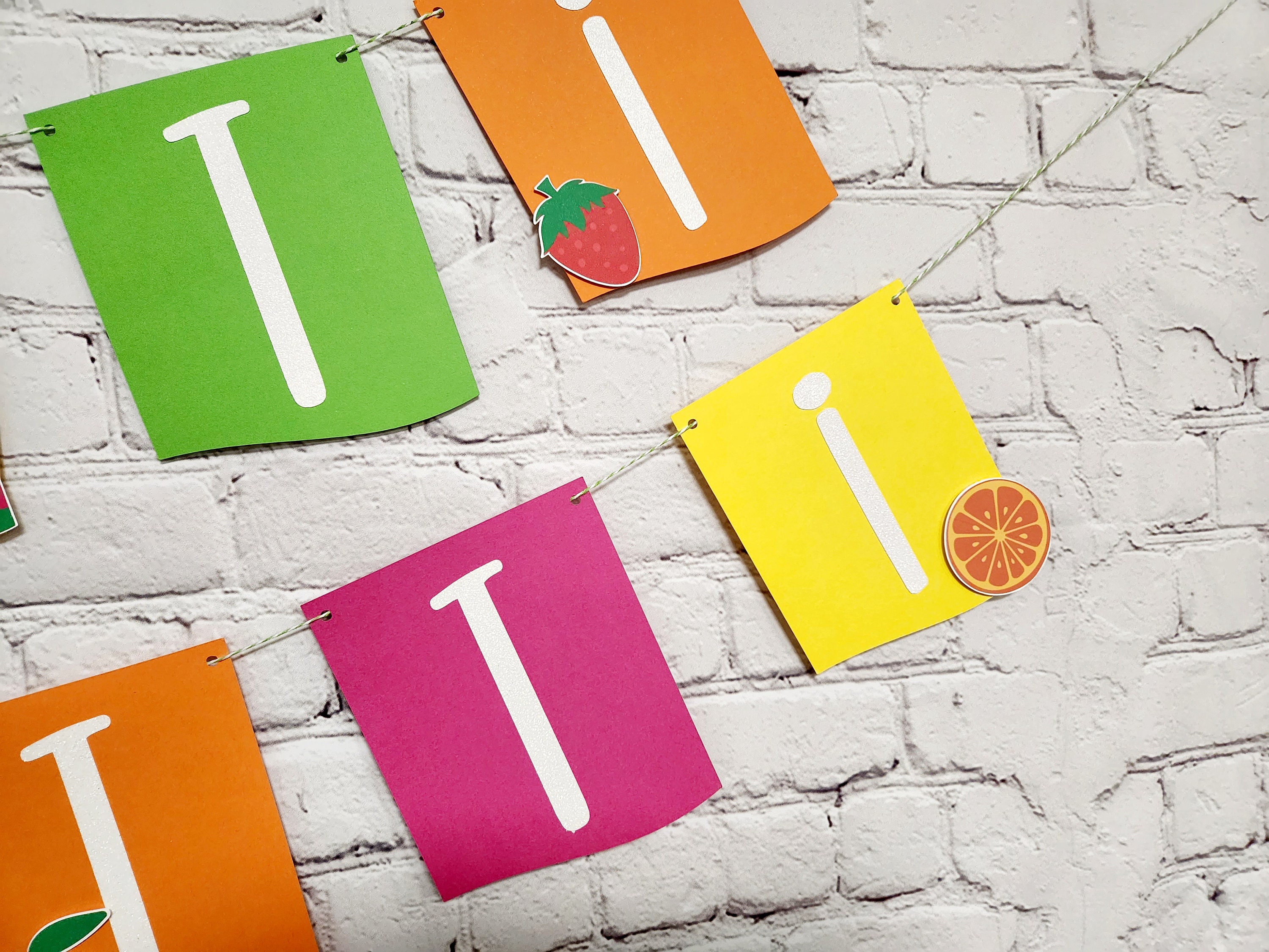 Tutti Frutti Birthday Banner. Twotti Fruitti Party - Etsy