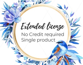 EXTENDED LICENSE No Credit required / Single product. One Item from KarinkaBuArt