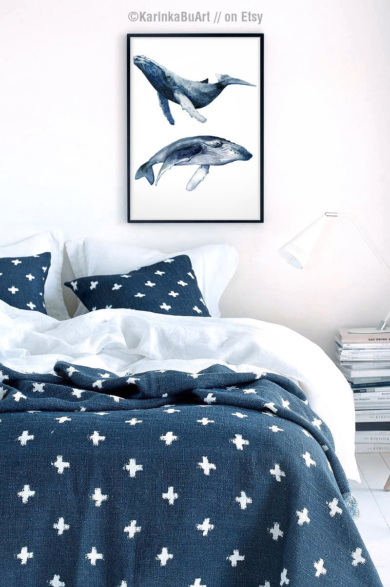 Humpback Whale Print Whale Stack Whale Print Whale Art Whale | Etsy