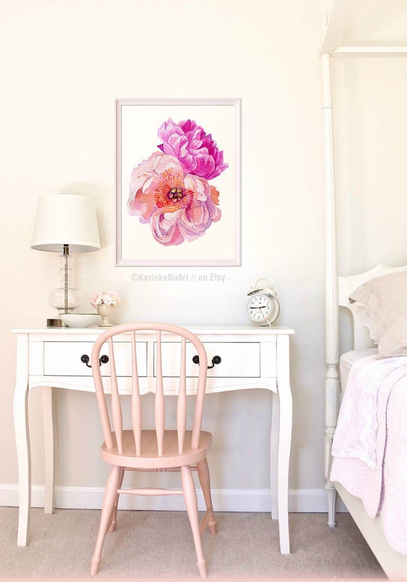 Watercolor Painting Printable Wall Art Watercolor Print Poster Etsy