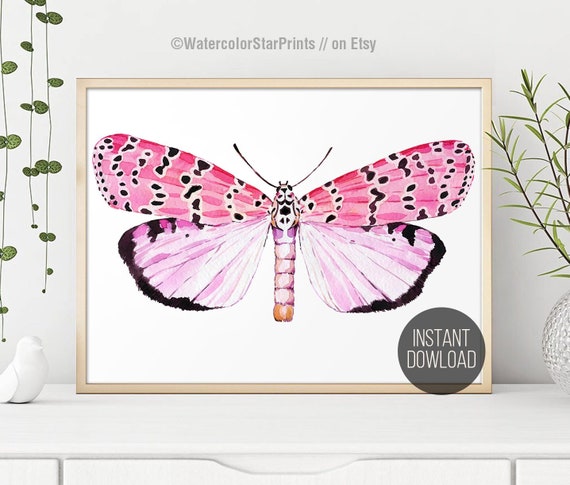 Butterfly wall art. Watercolor Butterfly poster Watercolor clipart Illustration Floral clipart Butterfly Print painting Butterfly Ornament