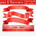 Watercolor Red Bows Clipart Printable Sticker Sublimation PNG ...