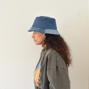 Denim Bucket Hat: Recycled, Unisex, Medium