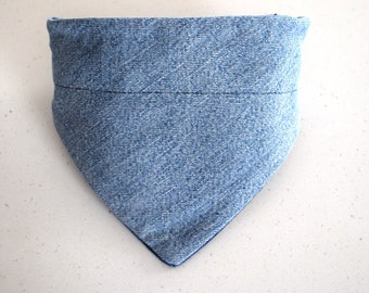 Dog Bandana, Denim Dog Bandana (Plain)