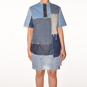 Robe en jean, robe en jean recyclé