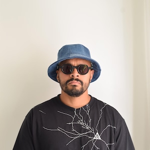 Denim Bucket Hat: Recycled, Unisex, Medium