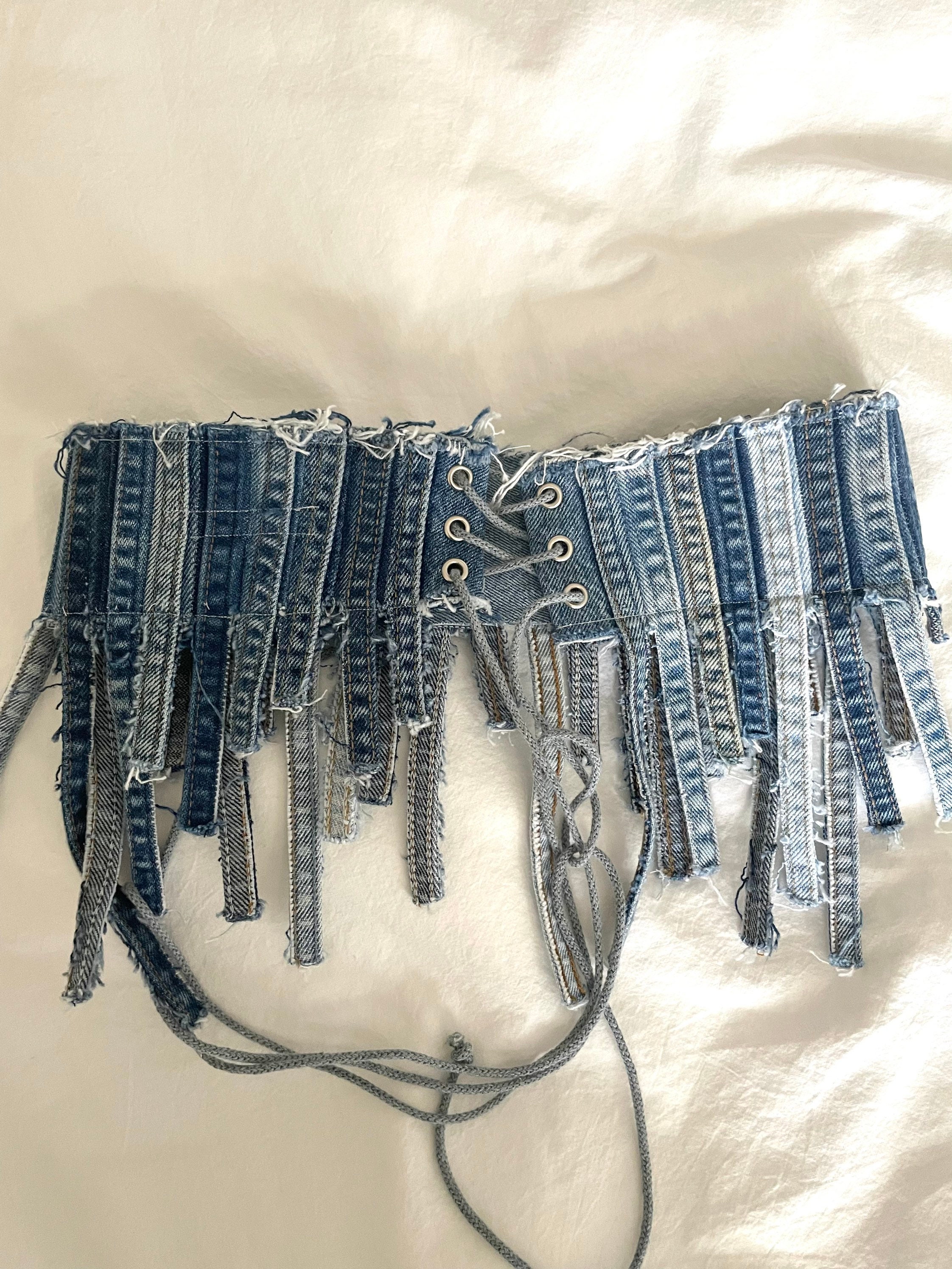 jean corset belt