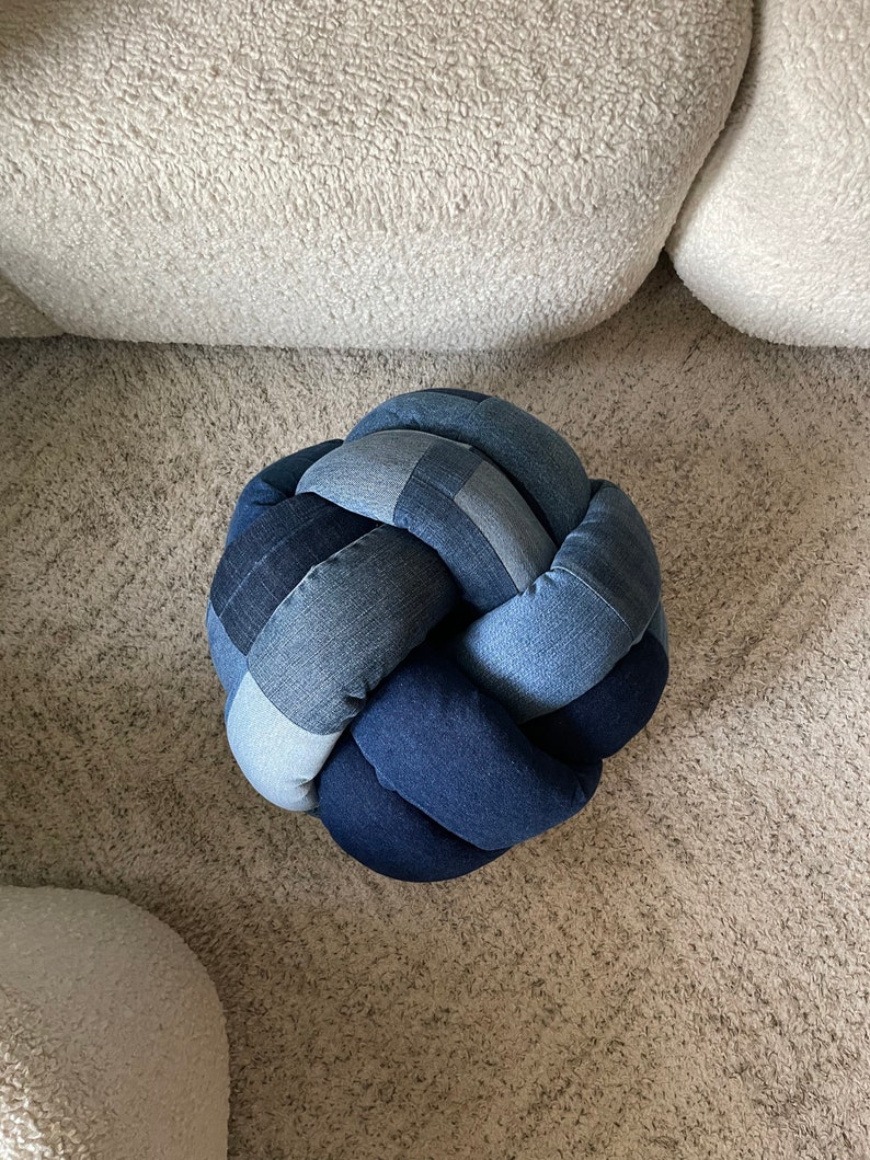 Denim Knot Pillow image 6