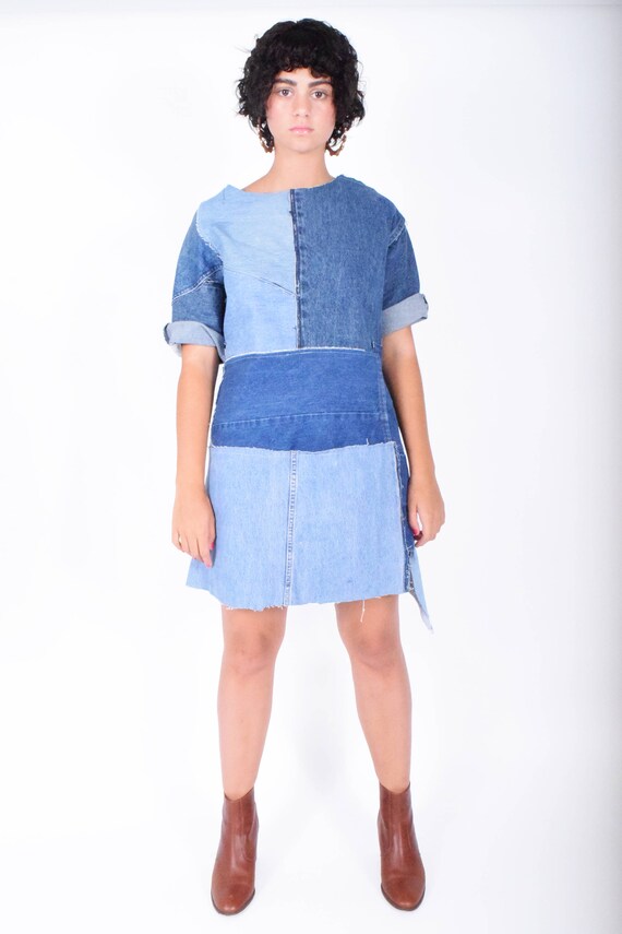 womens denim tunic dress