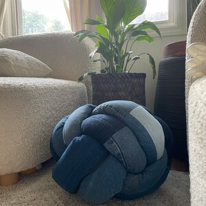 Denim Knot Pillow image 9