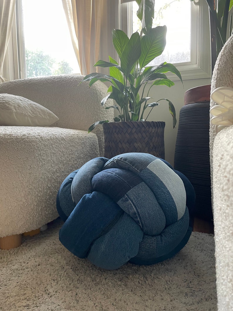 Denim Knot Pillow image 9