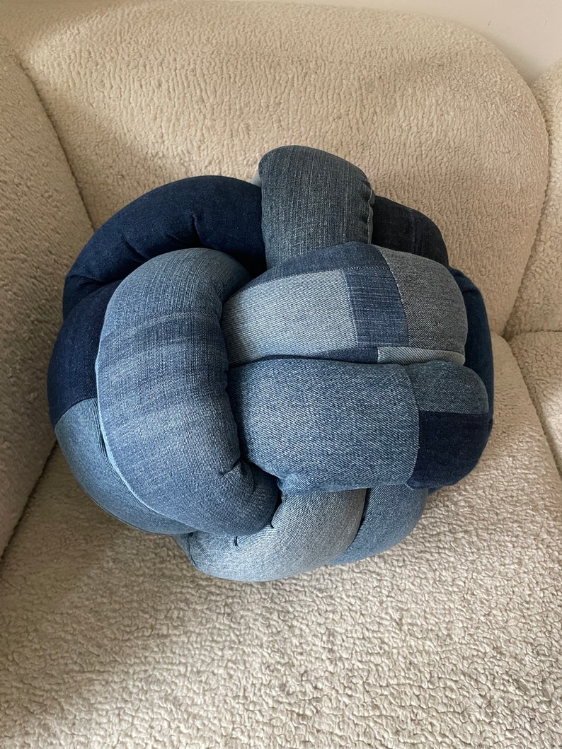 Denim Knot Pillow image 8