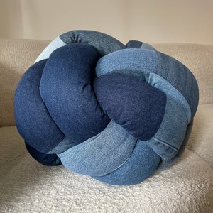 Denim Knot Pillow image 4