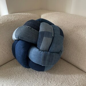 Denim Knot Pillow image 5