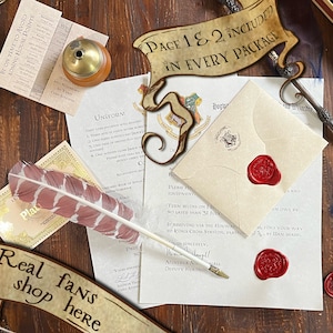 Acceptance Letter School of Witchcraft and Wizardry, Personalized- Wax seal with Crest -Typed