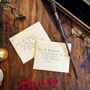 Acceptance Letter School of Witchcraft and Wizardry, Personalized- Wax seal with Crest image 2