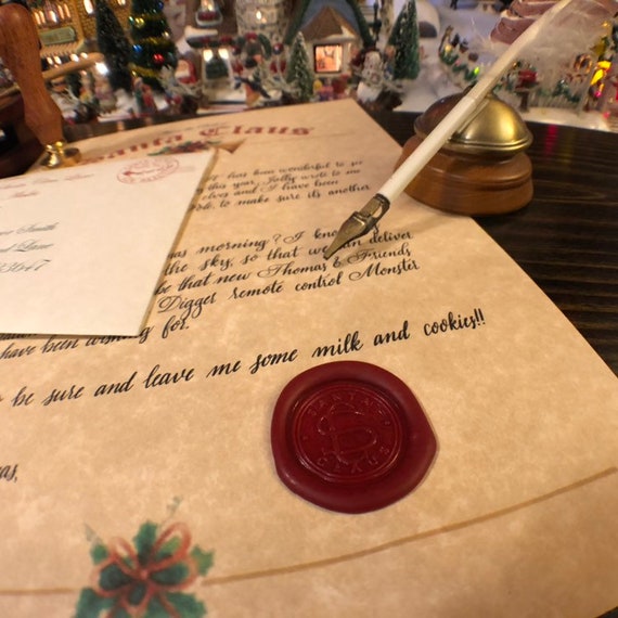 Lettre au père Noël avec enveloppe à personnaliser 4 pièces ref 2056