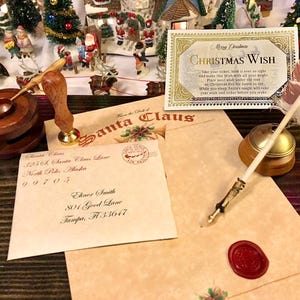 Carta de Papá Noel personalizada por ti. Escrita en caligrafía.