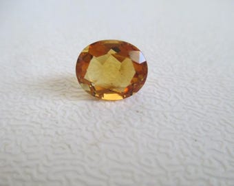 Citrine Oval Cut Gemstone Yellow