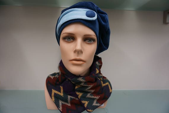 Velvet Modern Turban, Slouchy Hats Suitable With or Without 