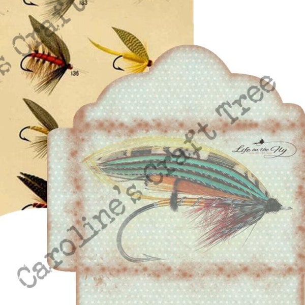 fly fishing, journaling set, instant download, ephemera, junk journal, digital kit, scrapbooking, printable, embellishment, crafts