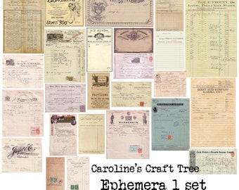 paragony i reklamy styl ulotne karty do dziennika, dzienniki, natychmiastowe pobieranie, dziennik śmieciowy, scrapbooking, do druku, upiększanie