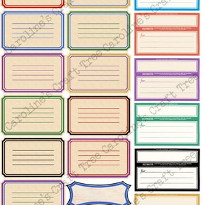 labels vintage style printable instant download ephemera, junk journals, journaling, scrapbooking, crafts, embellishment