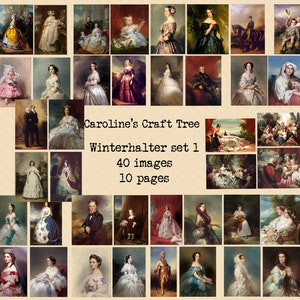 cartes de journal de belles peintures, ensemble de journalisation, téléchargement instantané, éphémères, journal indésirable, scrapbooking, imprimable, embellissement, étiquettes,