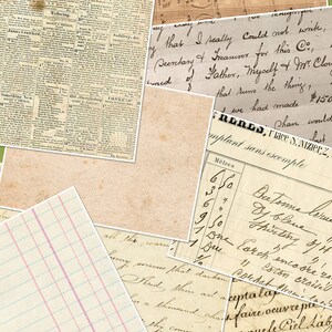 Old papers Envelope, digital download, printable, junk journals, scrapbooking, journaling, crafts, mixed media, ephemera, embellishment