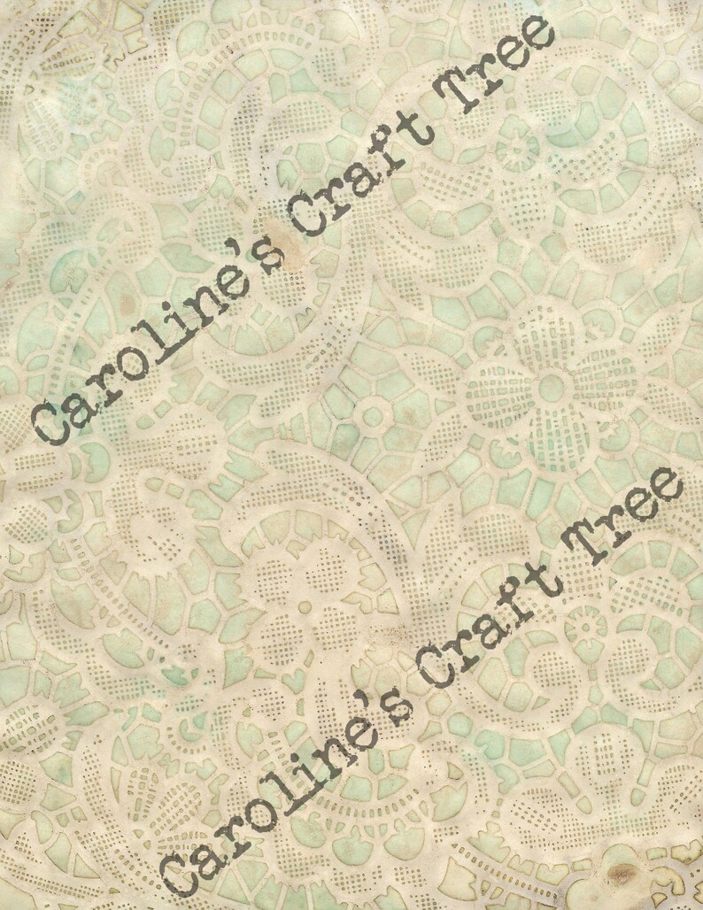 Tea dyed colored doily paper junk journal digital kit paper | Etsy