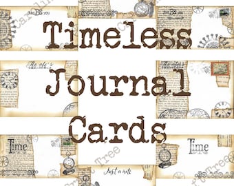 Timeless journal cards, journaling set, instant download, ephemera, junk journal, scrapbooking, printable, embellishment, tags, crafts