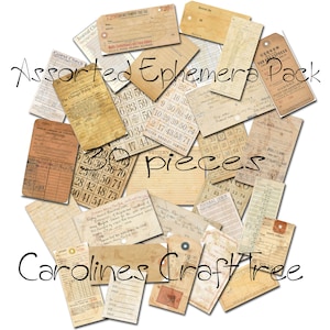 cartões de registro no diário do pacote de coisas efêmeras, bingo, biblioteca, cartões de ponto, diários, download instantâneo, diário de lixo eletrônico, scrapbooking, para impressão, embelezamento