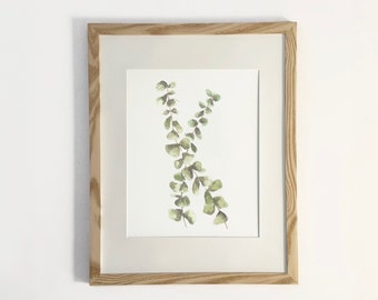 Eucalyptus Duo watercolor print