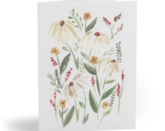 Floral Watercolor Single Notecard