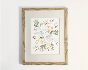 The Double Daisies Print