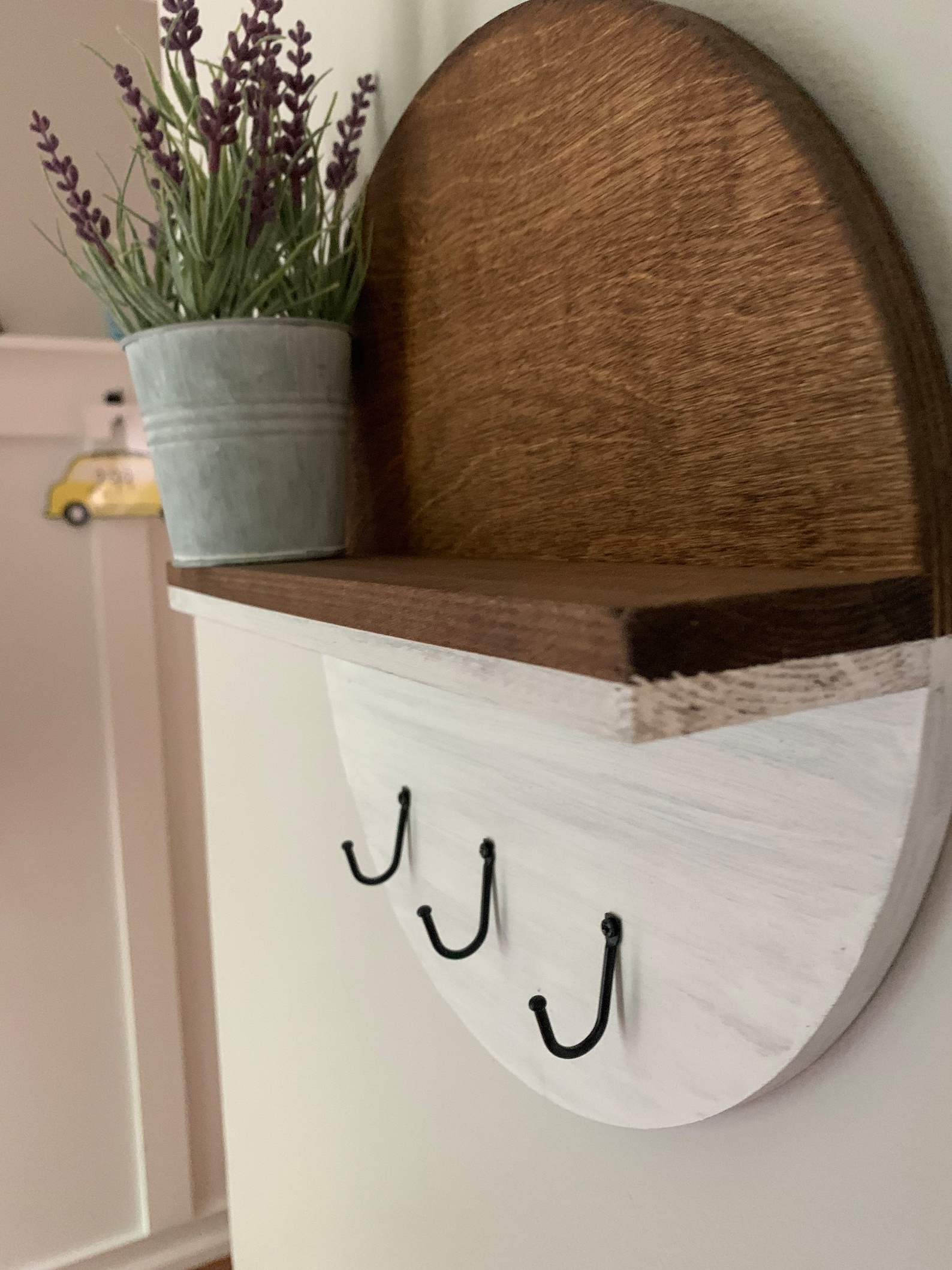 Key Hooks & Shelf Key Holder Key Organizer Entryway Shelf Etsy