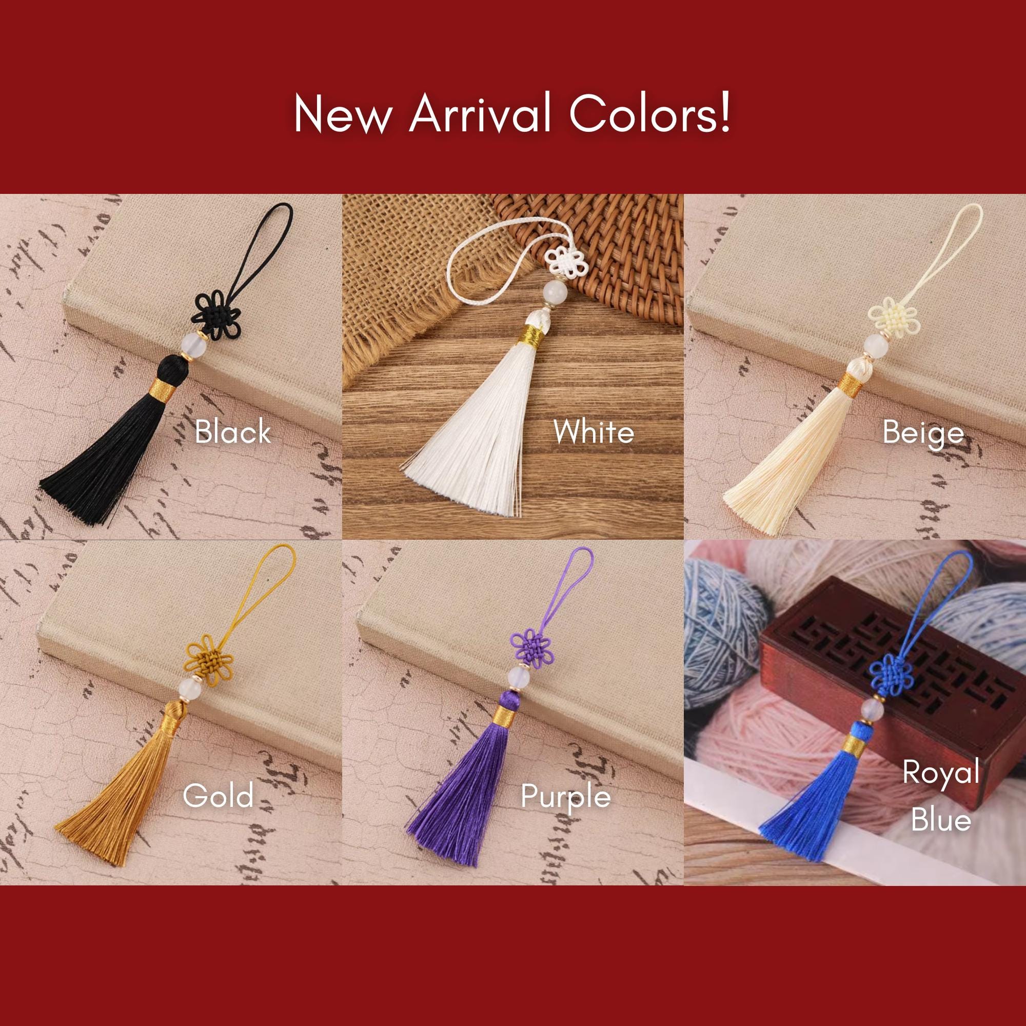 Jade Bead Silk Tassel Set: Chinese Knot Wedding Favors - Etsy