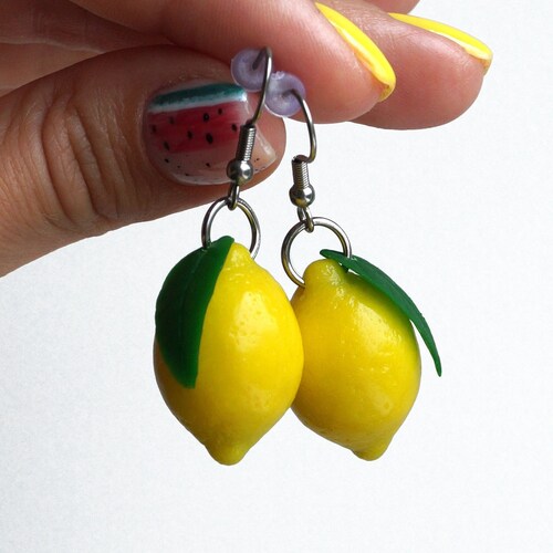 Natural Brazilian Citrine Earrings Lemon Yellow