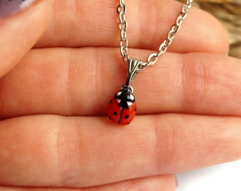 Ladybug Necklace | Etsy Ladybug Necklace | Etsy