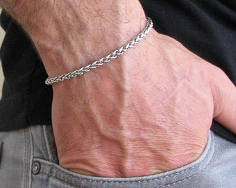Herren Armband, Silber Armband, Schmuck für Ihn