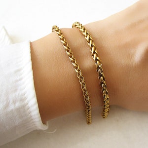 Gold Chain Bracelet, Gold Bracelet, Minimalist Bracelet, Gift For Her