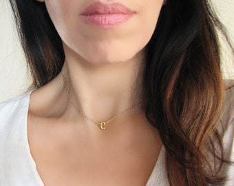 Initial Necklace, Letter Necklace, Name Necklace, Dainty Necklace, Gift For Her