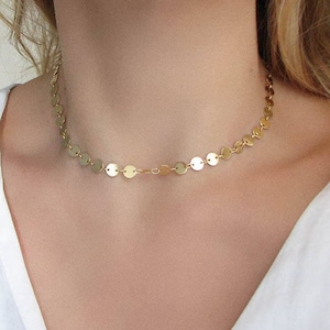 Gouden boze oog-ketting, choker ketting - België